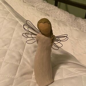 Thank you Angel Figurine with Wire Wings.